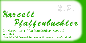 marcell pfaffenbuchler business card