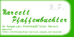 marcell pfaffenbuchler business card